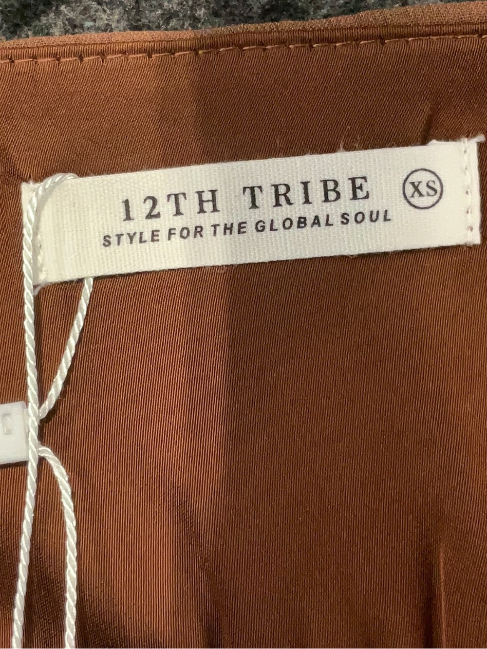 12th Tribe Mischa Brown Longline Cami Top in Brown - Size XS - Picture 13 of 14